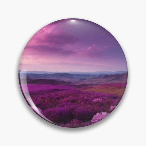 Item preview, Alien Dreamscape - Purple Skies and Blooming Hills #4 designed and sold by Electric-Easel.