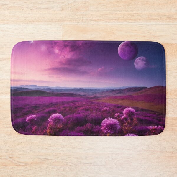Item preview, Alien Dreamscape - Purple Skies and Blooming Hills #4 designed and sold by Electric-Easel.