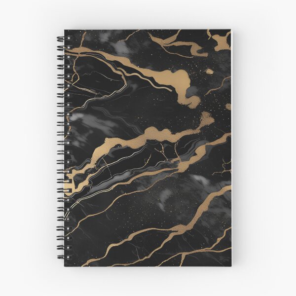 Item preview, Abstract Black Marble with Veins of Gold designed and sold by BirdsnStuff.