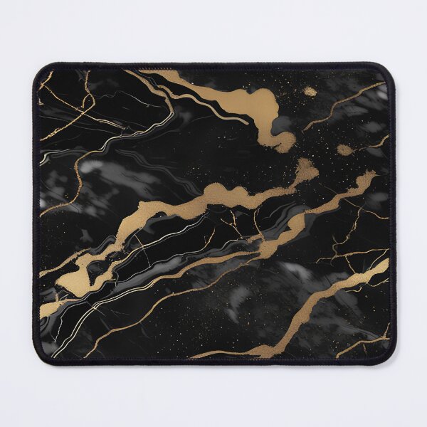 Item preview, Abstract Black Marble with Veins of Gold designed and sold by BirdsnStuff.