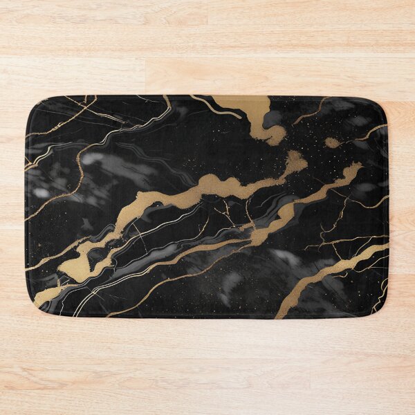 Item preview, Abstract Black Marble with Veins of Gold designed and sold by BirdsnStuff.