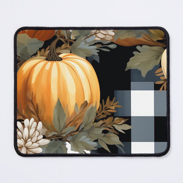 Item preview, Cute Pumpkin Design in Orange and Buffalo Check designed and sold by LWLDesigns.