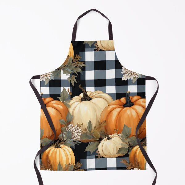 Item preview, Cute Pumpkin Design in Orange and Buffalo Check designed and sold by LWLDesigns.