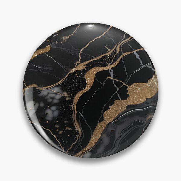 Item preview, Abstract Black Marble with Veins of Gold designed and sold by BirdsnStuff.