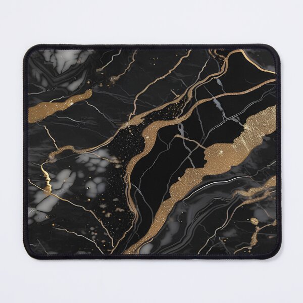 Item preview, Abstract Black Marble with Veins of Gold designed and sold by BirdsnStuff.