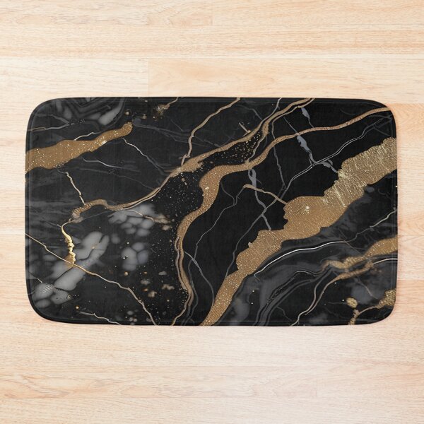 Item preview, Abstract Black Marble with Veins of Gold designed and sold by BirdsnStuff.