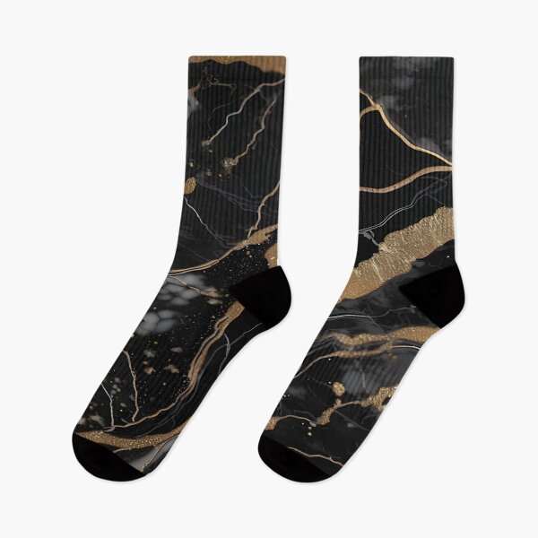 Item preview, Abstract Black Marble with Veins of Gold designed and sold by BirdsnStuff.