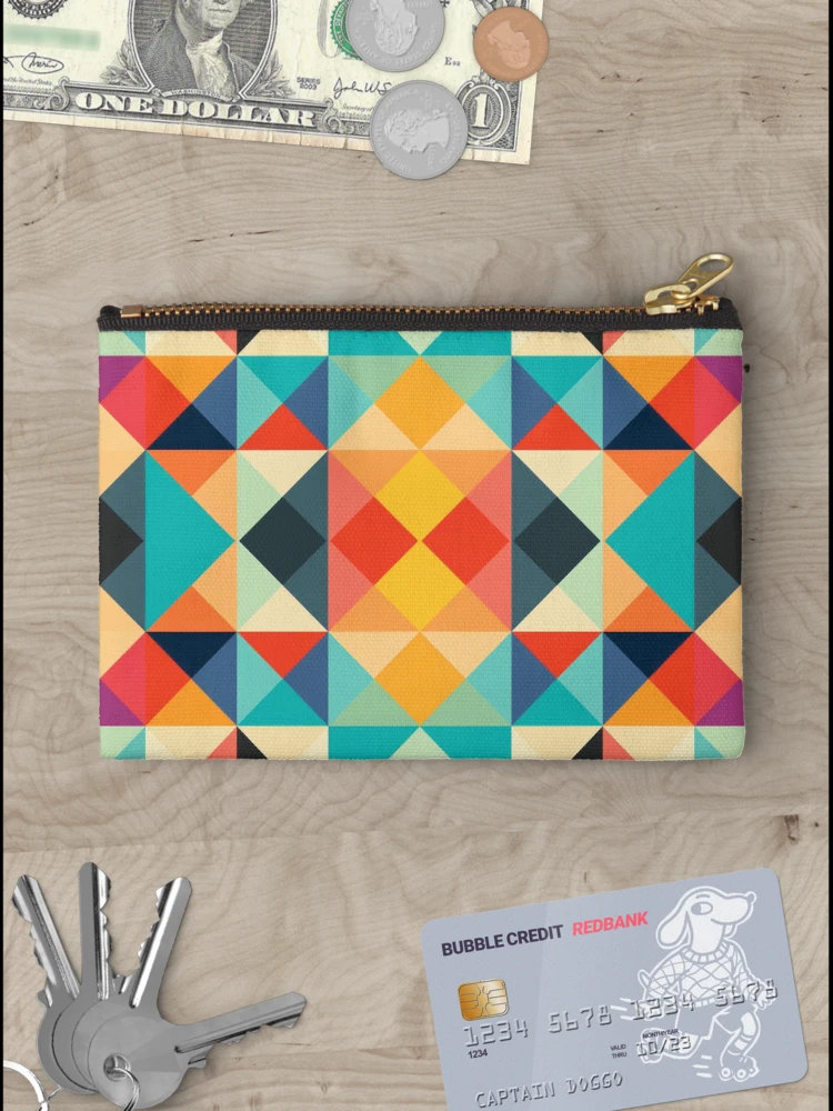 Thumbnail 3 of 4, Zipper Pouch, Geometric Pattern designed and sold by MagicColorPrint.