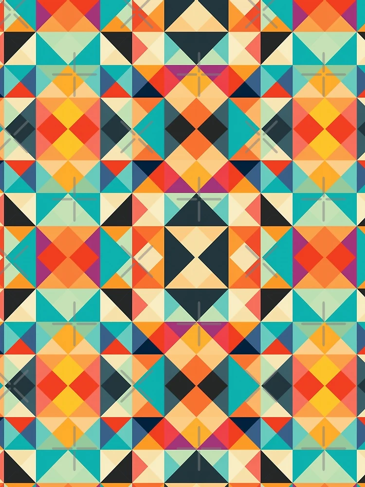 Thumbnail 3 of 3, Scarf, Geometric Pattern designed and sold by MagicColorPrint.