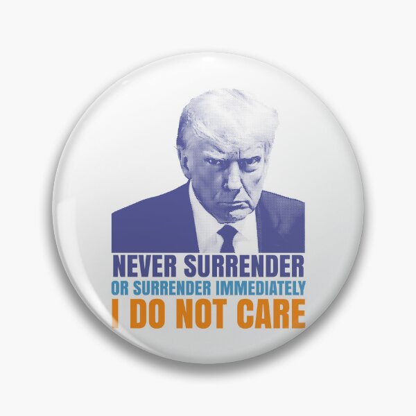 Item preview, Donald Trump never surrender graphic design designed and sold by ironpalette.