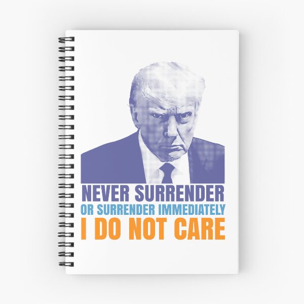 Item preview, Donald Trump never surrender graphic design designed and sold by ironpalette.