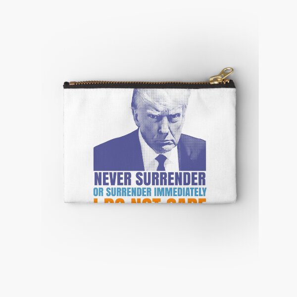 Item preview, Donald Trump never surrender graphic design designed and sold by ironpalette.