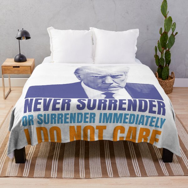Item preview, Donald Trump never surrender graphic design designed and sold by ironpalette.