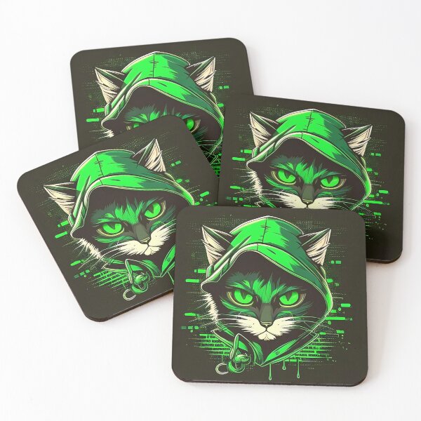 Item preview, “Hacker Meowtrice: The Feline Revolution” designed and sold by Art-Vortex-fr.