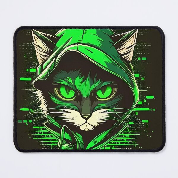 Item preview, “Hacker Meowtrice: The Feline Revolution” designed and sold by Art-Vortex-fr.