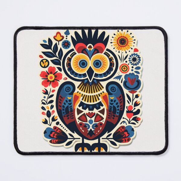 Item preview, Owl Polish Folk Art designed and sold by ImprintMage.