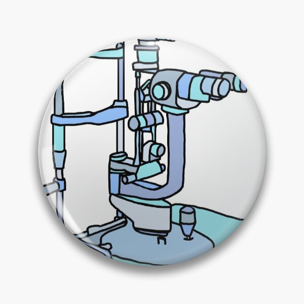 Item preview, Eye Exam Slit Lamp in Blue designed and sold by TheEyeFanatic.