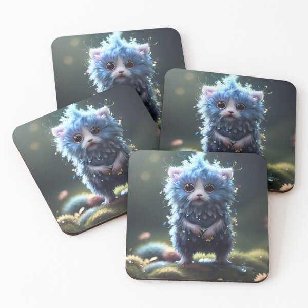 Item preview, Blue Bliss: Whimsical Spirit Creature designed and sold by irosh madushan.
