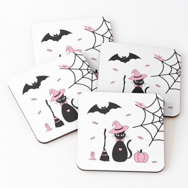 Item preview,  Cute Halloween Witch Cat and Friends designed and sold by Flapi Home.