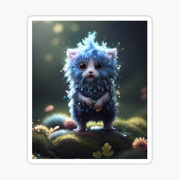 Item preview, Blue Bliss: Skurriles Geisterwesen designed and sold by irosh madushan.