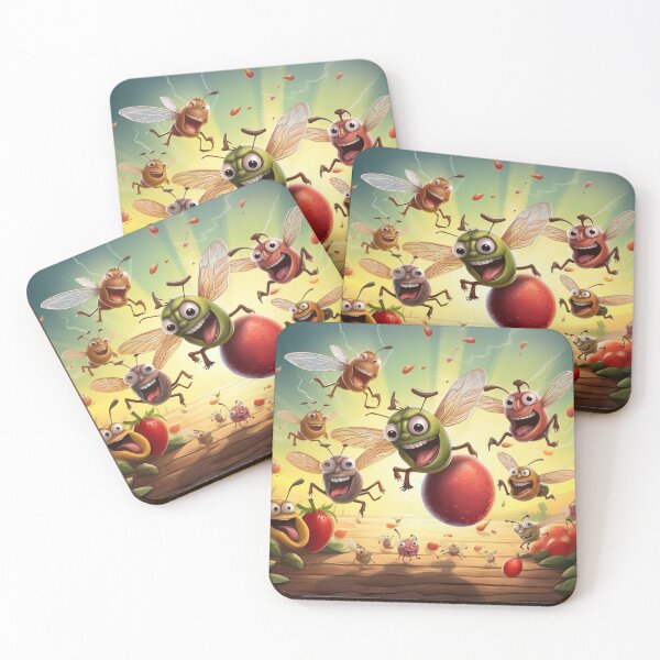 Item preview, Attack of the Killer Fruit Flies designed and sold by liana campbell.