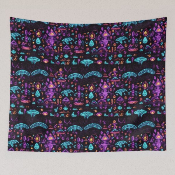 Item preview, Alien Glyphs and Symbols Pattern #2 designed and sold by Electric-Easel.