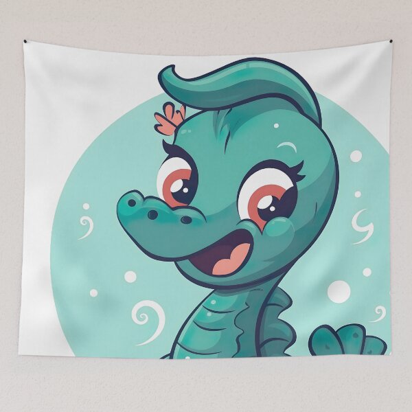 Item preview, Under The Sea: Cute Cartoon Sea Horse designed and sold by Digi-Artsy.