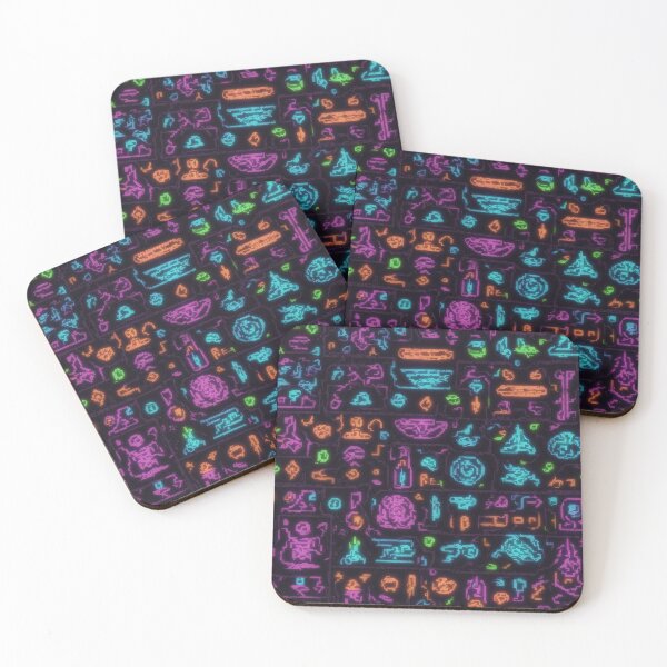 Item preview, Alien Glyphs and Symbols Pattern #3 designed and sold by Electric-Easel.
