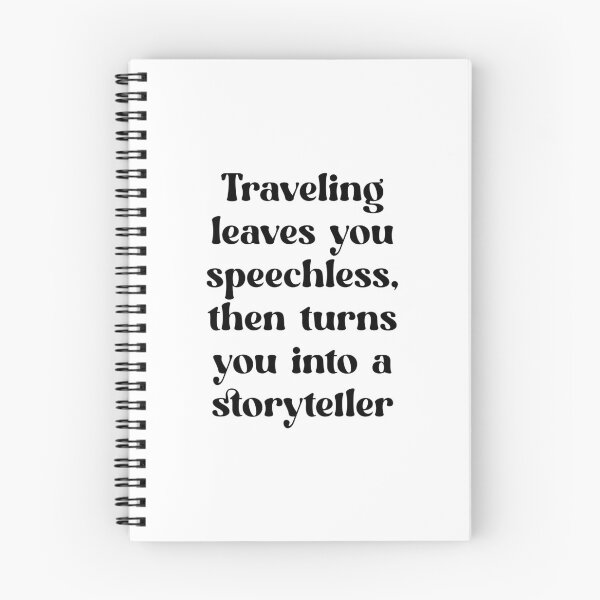 Item preview, Traveling leaves you speechless, then turns you into a storyteller, World Tourism Day, Trav designed and sold by Absent-Visual.