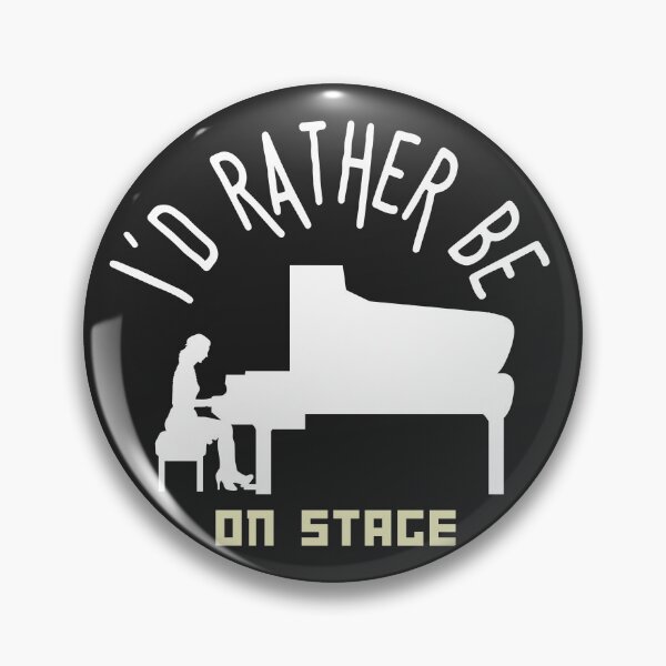 Item preview,  I´d rather be on music stage, concert pianist. White text and image.   Gifts & Merchandise designed and sold by LindaLG.