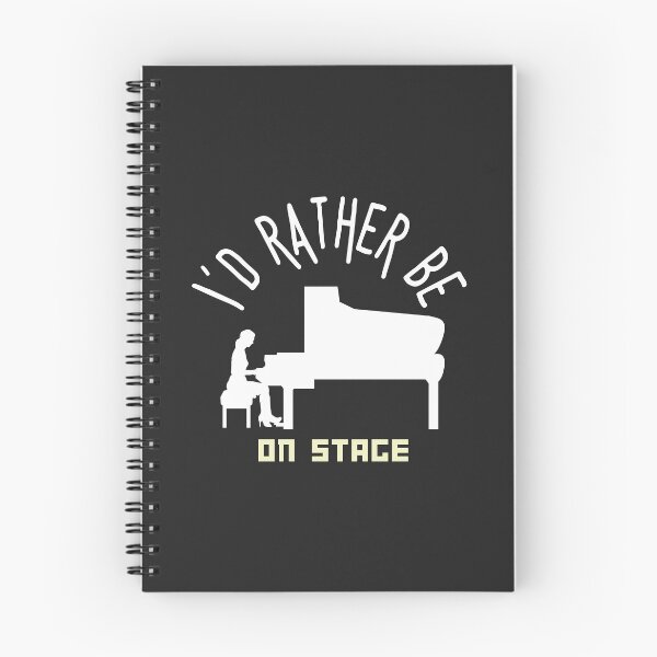Item preview,  I´d rather be on music stage, concert pianist. White text and image.   Gifts & Merchandise designed and sold by LindaLG.