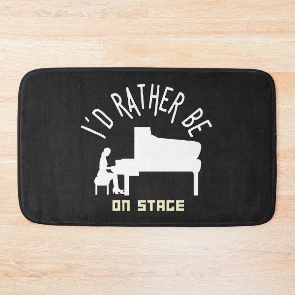 Item preview,  I´d rather be on music stage, concert pianist. White text and image.   Gifts & Merchandise designed and sold by LindaLG.