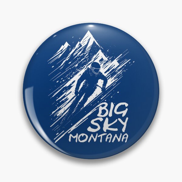 Artikelvorschau, Big Sky Montanta Skifahrer und Berg | Ski-Grafik-Kunst entworfen und verkauft von TMBTM.