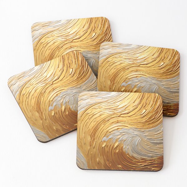 Item preview, Gold and silver swirls clay ! designed and sold by UmagineArts.