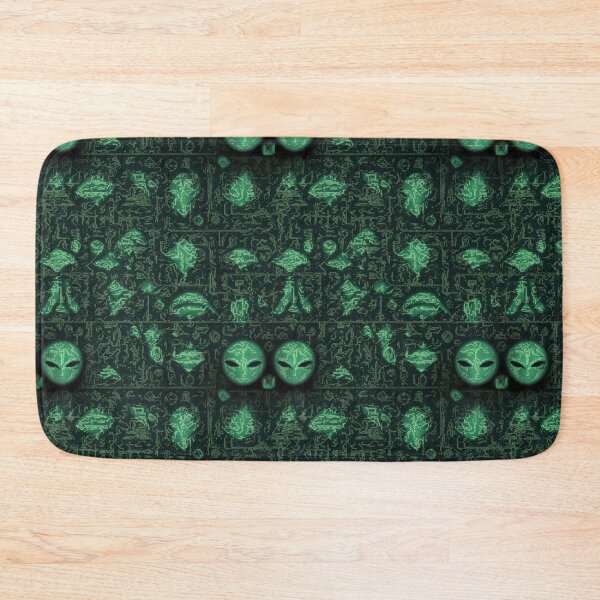 Item preview, Monochromatic Alien Glyphs Pattern #1 designed and sold by Electric-Easel.