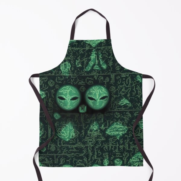 Item preview, Monochromatic Alien Glyphs Pattern #1 designed and sold by Electric-Easel.
