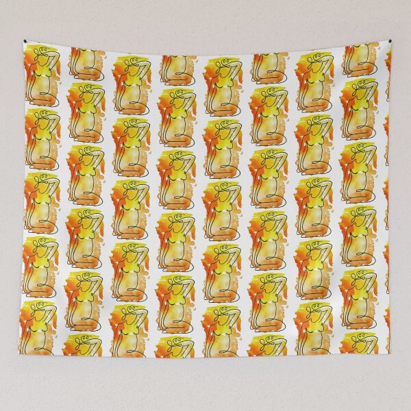 Item preview, Colorful Women: Becoming a Woman Line Drawing designed and sold by ThespisMedia.