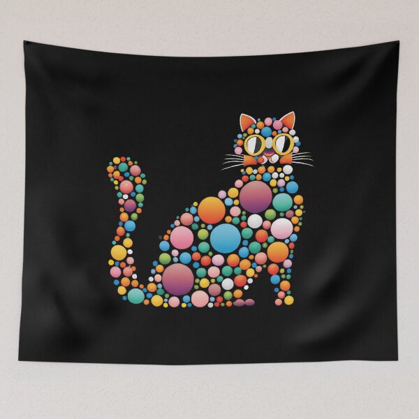 Item preview, Dot Day polka dot cat designed and sold by BuxomBabe21.
