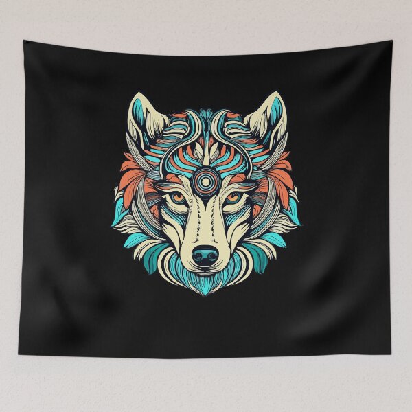 Item preview,  Vibrant Hindu Wolf Artwork designed and sold by BNCH44.