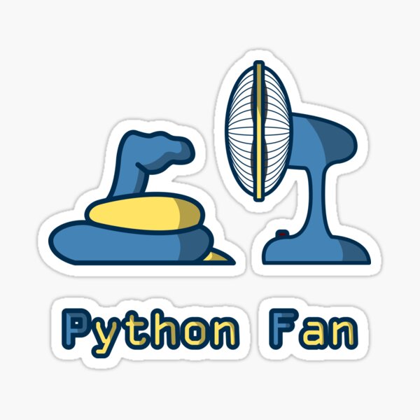 Python fan Sticker