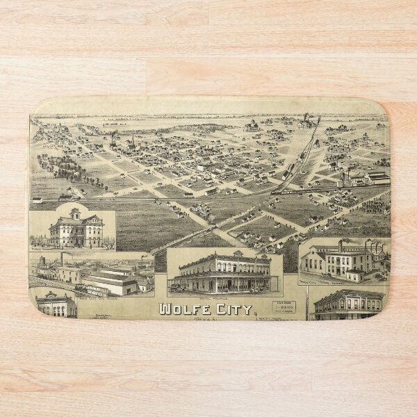 Item preview, Wolfe City, Texas (1891) designed and sold by allhistory.