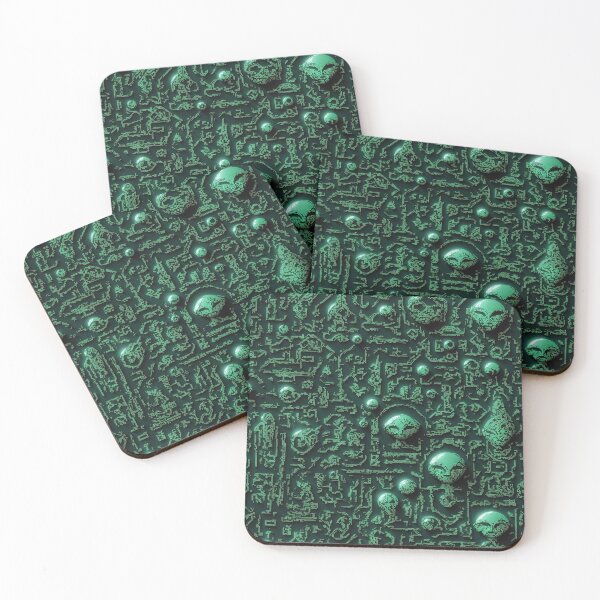 Item preview, Monochromatic Alien Glyphs Pattern #4 designed and sold by Electric-Easel.