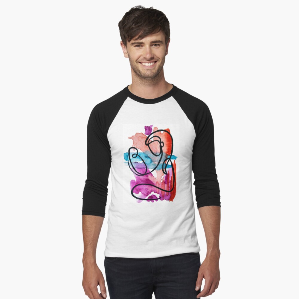Item preview, Baseball ¾ Sleeve T-Shirt designed and sold by ThespisMedia.