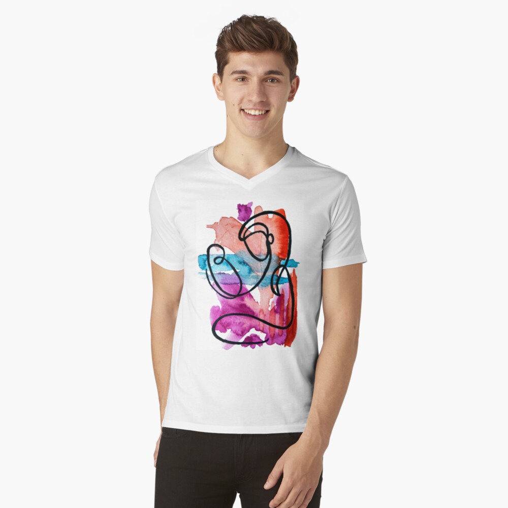 Item preview, V-Neck T-Shirt designed and sold by ThespisMedia.