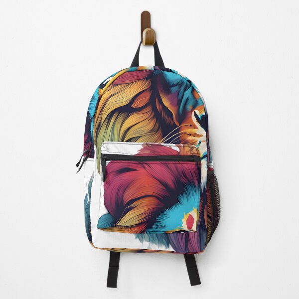 Item preview, Vibrant Colors Lion  designed and sold by ArtsyWishesShop.
