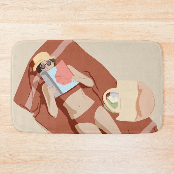 Item preview, Lady reading on the beach designed and sold by Alivano.