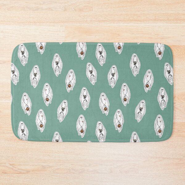 Item preview, Halloween Pushing Up Daisies Ghosts Pattern on Teal designed and sold by apcreatively.