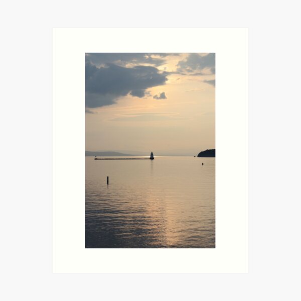 Item preview, Pastel Sunset over Lake Champlain designed and sold by Kelley Shannon.