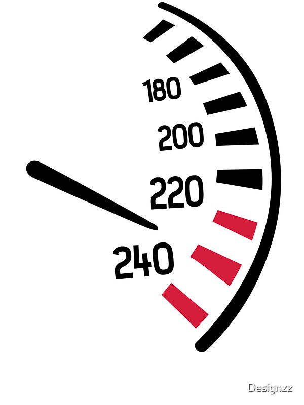 "Racing speedometer" Stickers by Designzz Redbubble