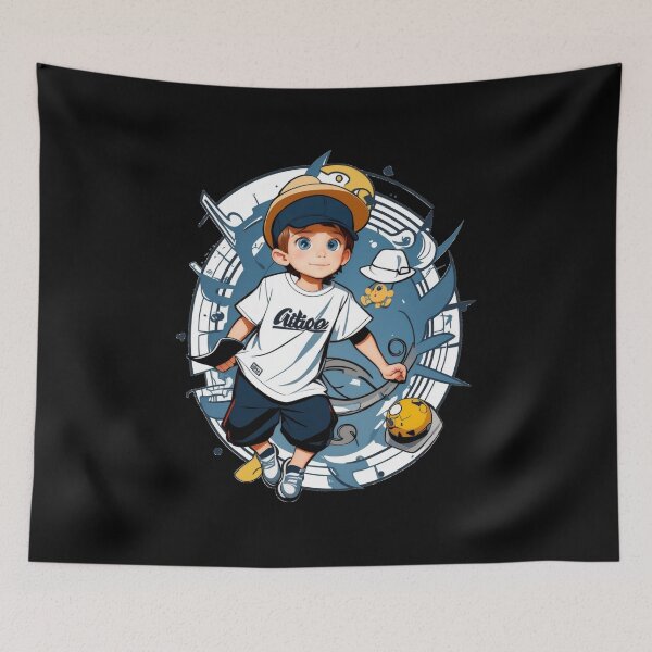 Item preview, Cute Little Boy With a Hat designed and sold by Witty-Whimsy.